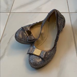Silver Sparkle Flats